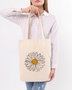 Zoozie Bags Bolso de Mano 1189, Algodón 100%, Crema, 35 x 40 x 8 cm
